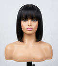 10-Inch Fringe/Fringed Cut Bob Wig