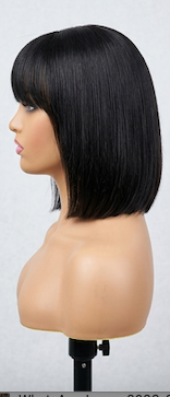 10-Inch Fringe/Fringed Cut Bob Wig